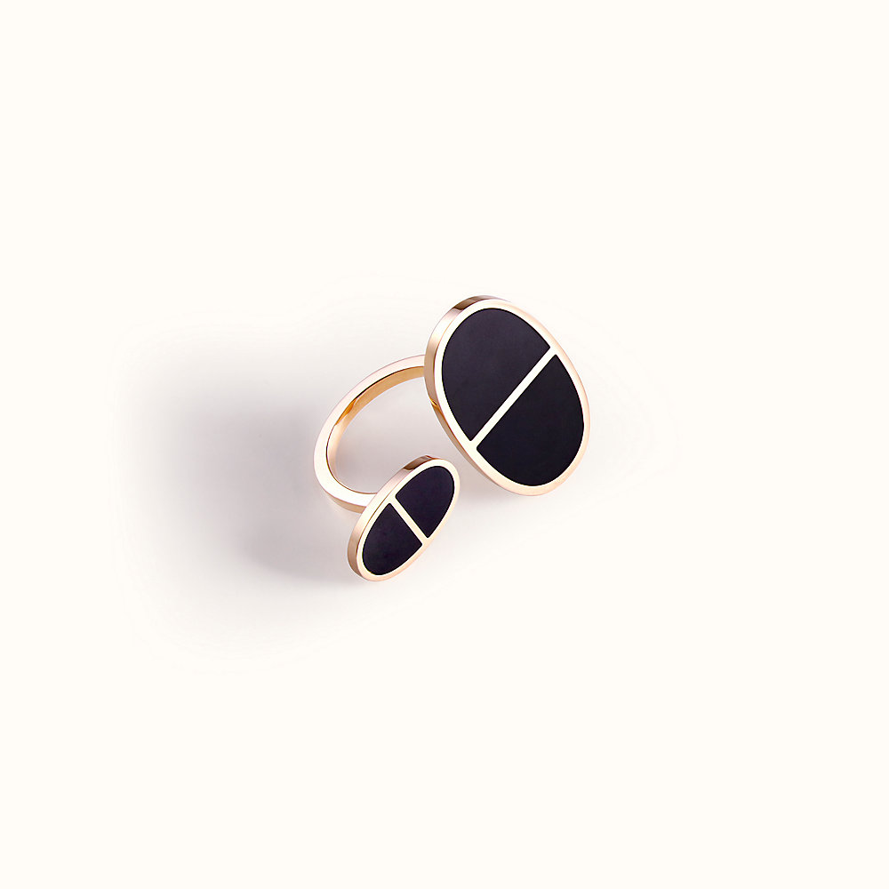 豪華に輝く【HERMES】リング Chaine d'ancre Verso Hermes 18k Pink Gold Diamond Chaine d'Ancre Verso Ring Size